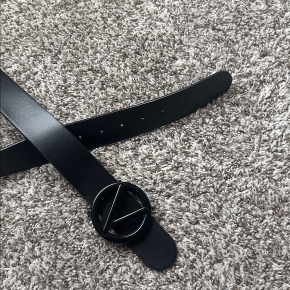 Valentino Black Leather Belt with Signature Buckle main image 10